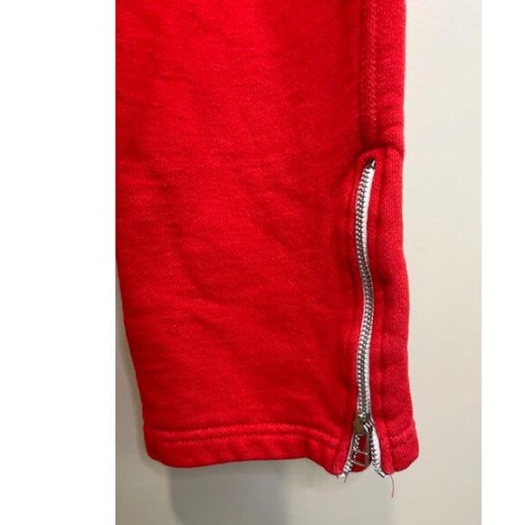Nas'ii Red Sweats Track Suit Zipper Paint Splatter Streetwear Size Med - Picture 6 of 15